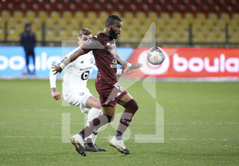 2021-04-09 - Boubakar Kouyate of FC Metz during the French championship Ligue 1 football match between FC Metz and Lille OSC (LOSC) on April 9, 2021 at Stade Saint-Symphorien in Metz, France - Photo Jean Catuffe / DPPI - FC METZ VS LILLE OSC (LOSC) - FRENCH LIGUE 1 - SOCCER