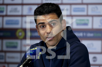 2021-04-09 - Benjamin Andre of Lille answers to the media during the post-match press conference following the French championship Ligue 1 football match between FC Metz and Lille OSC (LOSC) on April 9, 2021 at Stade Saint-Symphorien in Metz, France - Photo Jean Catuffe / DPPI - FC METZ VS LILLE OSC (LOSC) - FRENCH LIGUE 1 - SOCCER