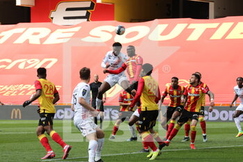 2021-04-11 - Goal Lorient Terem Moffi 13 during the French championship Ligue 1 football match between RC Lens and FC Lorient on April 11, 2021 at Bollaert-Delelis stadium in Lens, France - Photo Laurent Sanson / LS Medianord / DPPI - RC LENS VS FC LORIENT - FRENCH LIGUE 1 - SOCCER