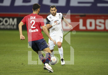 2021-04-16 - Teji Savanier of Montpellier during the French championship Ligue 1 football match between LOSC and Montpellier HSC on April 16, 2021 at Pierre Mauroy stadium in Villeneuve-d'Ascq near Lille, France - Photo Jean Catuffe / DPPI - LOSC VS MONTPELLIER HSC - FRENCH LIGUE 1 - SOCCER