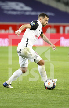 2021-04-16 - Teji Savanier of Montpellier during the French championship Ligue 1 football match between LOSC and Montpellier HSC on April 16, 2021 at Pierre Mauroy stadium in Villeneuve-d'Ascq near Lille, France - Photo Jean Catuffe / DPPI - LOSC VS MONTPELLIER HSC - FRENCH LIGUE 1 - SOCCER