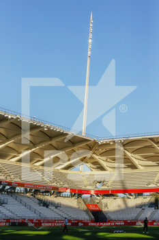 2021-04-23 - GeneraL view of the Auguste Delaune stadium during the French championship Ligue 1 football match between Stade de Reims and Olympique de Marseille on April 23, 2021 at Auguste Delaune stadium in Reims, France - Photo Loic Baratoux / DPPI - STADE DE REIMS VS OLYMPIQUE DE MARSEILLE (OM) - FRENCH LIGUE 1 - SOCCER
