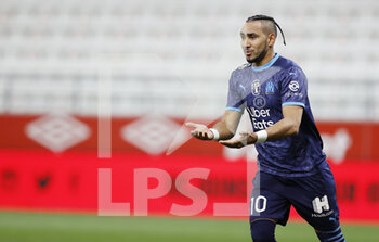 2021-04-23 - Dimitri Payet of OM celebrates after his second goal 1-3 during the French championship Ligue 1 football match between Stade de Reims and Olympique de Marseille on April 23, 2021 at Auguste Delaune stadium in Reims, France - Photo Loic Baratoux / DPPI - STADE DE REIMS VS OLYMPIQUE DE MARSEILLE (OM) - FRENCH LIGUE 1 - SOCCER
