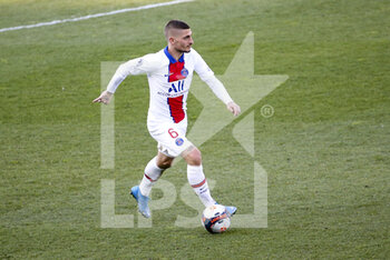 2021-04-24 - Marco Verratti of PSG during the French championship Ligue 1 football match between FC Metz and Paris Saint-Germain (PSG) on April 24, 2021 at Stade Saint-Symphorien in Metz, France - Photo Jean Catuffe / DPPI - FC METZ VS PARIS SAINT-GERMAIN (PSG) - FRENCH LIGUE 1 - SOCCER