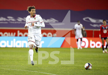 2021-05-01 - Jean-Clair Todibo of Nice during the French championship Ligue 1 football match between Lille OSC (LOSC) and OGC Nice (OGCN) on May 1, 2021 at Stade Pierre Mauroy in Villeneuve-d'Ascq near Lille, France - Photo Jean Catuffe / DPPI - LILLE OSC (LOSC) VS OGC NICE (OGCN) - FRENCH LIGUE 1 - SOCCER