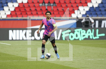 2021-05-01 - Marquinhos of PSG during the French championship Ligue 1 football match between Paris Saint-Germain (PSG) and RC Lens on May 1, 2021 at Parc des Princes stadium in Paris, France - Photo Jean Catuffe / DPPI - PARIS SAINT-GERMAIN (PSG) VS RC LENS - FRENCH LIGUE 1 - SOCCER