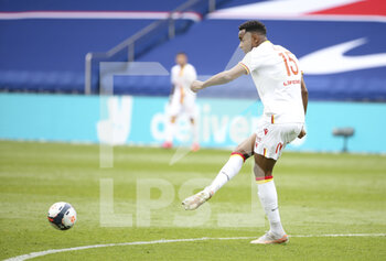 2021-05-01 - Steven Fortes of Lens during the French championship Ligue 1 football match between Paris Saint-Germain (PSG) and RC Lens on May 1, 2021 at Parc des Princes stadium in Paris, France - Photo Jean Catuffe / DPPI - PARIS SAINT-GERMAIN (PSG) VS RC LENS - FRENCH LIGUE 1 - SOCCER