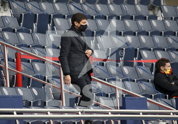 2021-05-01 - Sporting Director of PSG Leonardo Araujo during the French championship Ligue 1 football match between Paris Saint-Germain (PSG) and RC Lens on May 1, 2021 at Parc des Princes stadium in Paris, France - Photo Jean Catuffe / DPPI - PARIS SAINT-GERMAIN (PSG) VS RC LENS - FRENCH LIGUE 1 - SOCCER