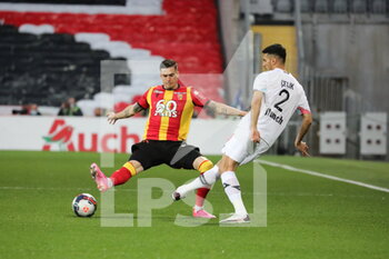 2021-05-07 - Duel CELIK 2 LOSC and Clément MICHELIN 13 LENS during the French championship Ligue 1 football match between RC Lens and LOSC on May 7, 2021 at Bollaert-Delelis stadium in Lens, France - Photo Laurent Sanson / LS Medianord / DPPI - RC LENS VS LOSC - FRENCH LIGUE 1 - SOCCER