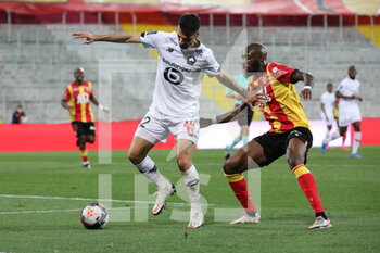 2021-05-07 - Duel CELIK 2 LOSC and FOFANA 8 LENS during the French championship Ligue 1 football match between RC Lens and LOSC on May 7, 2021 at Bollaert-Delelis stadium in Lens, France - Photo Laurent Sanson / LS Medianord / DPPI - RC LENS VS LOSC - FRENCH LIGUE 1 - SOCCER