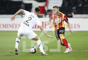 2021-05-07 - Jonathan Gradit of Lens during the French championship Ligue 1 football match between RC Lens and Lille OSC (LOSC) on May 7, 2021 at Stade Bollaert-Delelis in Lens, France - Photo Jean Catuffe / DPPI - RC LENS VS LOSC - FRENCH LIGUE 1 - SOCCER
