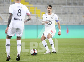 2021-05-07 - Jose Fonte of Lille during the French championship Ligue 1 football match between RC Lens and Lille OSC (LOSC) on May 7, 2021 at Stade Bollaert-Delelis in Lens, France - Photo Jean Catuffe / DPPI - RC LENS VS LOSC - FRENCH LIGUE 1 - SOCCER