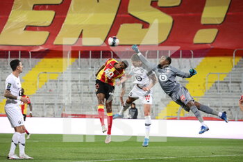 2021-05-07 - Duel FORTES 15 LENS and BOTMAN 5 LOSC and goalkepper Mike MAIGNAN LOSC during the French championship Ligue 1 football match between RC Lens and LOSC on May 7, 2021 at Bollaert-Delelis stadium in Lens, France - Photo Laurent Sanson / LS Medianord / DPPI - RC LENS VS LOSC - FRENCH LIGUE 1 - SOCCER