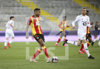 2021-05-07 - Steven Fortes of Lens, Yusuf Yazici of Lille during the French championship Ligue 1 football match between RC Lens and Lille OSC (LOSC) on May 7, 2021 at Stade Bollaert-Delelis in Lens, France - Photo Jean Catuffe / DPPI - RC LENS VS LOSC - FRENCH LIGUE 1 - SOCCER