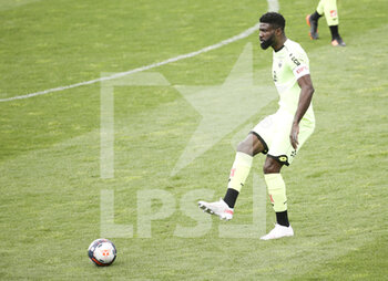 2021-05-09 - Bruno Ecuele Manga of Dijon during the French championship Ligue 1 football match between Angers SCO and Dijon FCO (DFCO) on May 9, 2021 at Stade Raymond Kopa in Angers, France - Photo Jean Catuffe / DPPI - ANGERS SCO VS DIJON FCO (DFCO) - FRENCH LIGUE 1 - SOCCER
