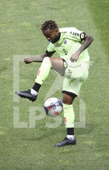 2021-05-09 - Ngonda Muzinga of Dijon during the French championship Ligue 1 football match between Angers SCO and Dijon FCO (DFCO) on May 9, 2021 at Stade Raymond Kopa in Angers, France - Photo Jean Catuffe / DPPI - ANGERS SCO VS DIJON FCO (DFCO) - FRENCH LIGUE 1 - SOCCER