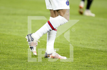 2021-05-09 - Puma boots of Neymar Jr of PSG during the French championship Ligue 1 football match between Stade Rennais and Paris Saint-Germain on May 9, 2021 at Roazhon Park in Rennes, France - Photo Jean Catuffe / DPPI - STADE RENNAIS VS PARIS SAINT-GERMAIN (PSG) - FRENCH LIGUE 1 - SOCCER