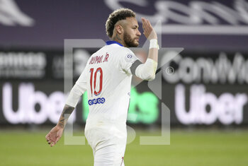 2021-05-09 - Neymar Jr of PSG celebrates his goal on a penalty kick during the French championship Ligue 1 football match between Stade Rennais and Paris Saint-Germain on May 9, 2021 at Roazhon Park in Rennes, France - Photo Jean Catuffe / DPPI - STADE RENNAIS VS PARIS SAINT-GERMAIN (PSG) - FRENCH LIGUE 1 - SOCCER