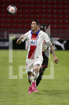 2021-05-09 - Angel Di Maria of PSG during the French championship Ligue 1 football match between Stade Rennais and Paris Saint-Germain on May 9, 2021 at Roazhon Park in Rennes, France - Photo Jean Catuffe / DPPI - STADE RENNAIS VS PARIS SAINT-GERMAIN (PSG) - FRENCH LIGUE 1 - SOCCER