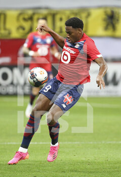 2021-05-16 - Jonathan David of Lille during the French championship Ligue 1 football match between Lille OSC (LOSC) and AS Saint-Etienne (ASSE) on May 16, 2021 at Stade Pierre Mauroy in Villeneuve-d'Ascq near Lille, France - Photo Jean Catuffe / DPPI - LILLE OSC (LOSC) VS AS SAINT-ETIENNE (ASSE) - FRENCH LIGUE 1 - SOCCER