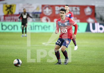 2021-05-16 - Benjamin Andre of Lille during the French championship Ligue 1 football match between Lille OSC (LOSC) and AS Saint-Etienne (ASSE) on May 16, 2021 at Stade Pierre Mauroy in Villeneuve-d'Ascq near Lille, France - Photo Jean Catuffe / DPPI - LILLE OSC (LOSC) VS AS SAINT-ETIENNE (ASSE) - FRENCH LIGUE 1 - SOCCER