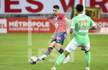 2021-05-16 - Mehmet Zeki Celik of Lille during the French championship Ligue 1 football match between Lille OSC (LOSC) and AS Saint-Etienne (ASSE) on May 16, 2021 at Stade Pierre Mauroy in Villeneuve-d'Ascq near Lille, France - Photo Jean Catuffe / DPPI - LILLE OSC (LOSC) VS AS SAINT-ETIENNE (ASSE) - FRENCH LIGUE 1 - SOCCER