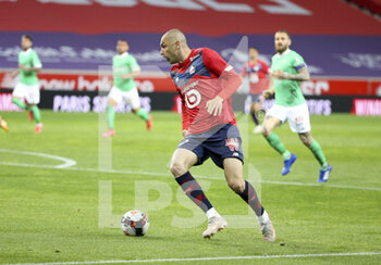 2021-05-16 - Burak Yilmaz of Lille during the French championship Ligue 1 football match between Lille OSC (LOSC) and AS Saint-Etienne (ASSE) on May 16, 2021 at Stade Pierre Mauroy in Villeneuve-d'Ascq near Lille, France - Photo Jean Catuffe / DPPI - LILLE OSC (LOSC) VS AS SAINT-ETIENNE (ASSE) - FRENCH LIGUE 1 - SOCCER