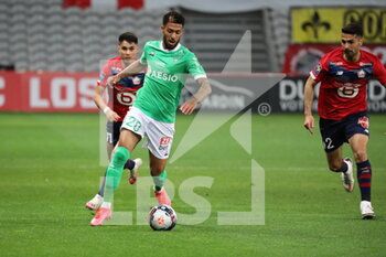 2021-05-16 - Denis BOUANGA 20 ASSE during the French championship Ligue 1 football match between LOSC Lille and AS Saint-Etienne on May 16, 2021 at Pierre Mauroy stadium in Villeneuve-d'Ascq near Lille, France - Photo Laurent Sanson / LS Medianord / DPPI - LOSC LILLE VS AS SAINT-ETIENNE - FRENCH LIGUE 1 - SOCCER