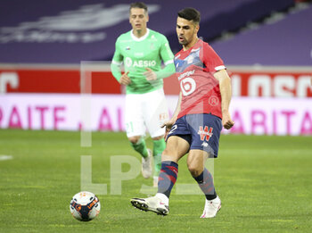 2021-05-16 - Mehmet Zeki Celik of Lille during the French championship Ligue 1 football match between Lille OSC (LOSC) and AS Saint-Etienne (ASSE) on May 16, 2021 at Stade Pierre Mauroy in Villeneuve-d'Ascq near Lille, France - Photo Jean Catuffe / DPPI - LOSC LILLE VS AS SAINT-ETIENNE - FRENCH LIGUE 1 - SOCCER