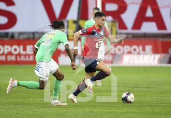 2021-05-16 - Luiz Araujo of Lille during the French championship Ligue 1 football match between Lille OSC (LOSC) and AS Saint-Etienne (ASSE) on May 16, 2021 at Stade Pierre Mauroy in Villeneuve-d'Ascq near Lille, France - Photo Jean Catuffe / DPPI - LOSC LILLE VS AS SAINT-ETIENNE - FRENCH LIGUE 1 - SOCCER