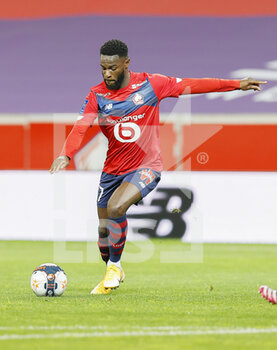 2021-05-16 - Jonathan Bamba of LOSC during the French championship Ligue 1 football match between LOSC Lille and AS Saint-Etienne on May 16, 2021 at Pierre Mauroy stadium in Villeneuve-d'Ascq near Lille, France - Photo Loic Baratoux / DPPI - LOSC LILLE VS AS SAINT-ETIENNE - FRENCH LIGUE 1 - SOCCER