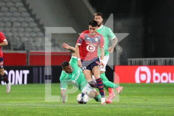 2021-05-16 - Luis ARAUJO 11 LOSC during the French championship Ligue 1 football match between LOSC Lille and AS Saint-Etienne on May 16, 2021 at Pierre Mauroy stadium in Villeneuve-d'Ascq near Lille, France - Photo Laurent Sanson / LS Medianord / DPPI - LOSC LILLE VS AS SAINT-ETIENNE - FRENCH LIGUE 1 - SOCCER