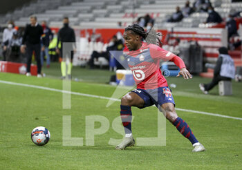 2021-05-16 - Renato Sanches of Lille during the French championship Ligue 1 football match between Lille OSC (LOSC) and AS Saint-Etienne (ASSE) on May 16, 2021 at Stade Pierre Mauroy in Villeneuve-d'Ascq near Lille, France - Photo Jean Catuffe / DPPI - LOSC LILLE VS AS SAINT-ETIENNE - FRENCH LIGUE 1 - SOCCER