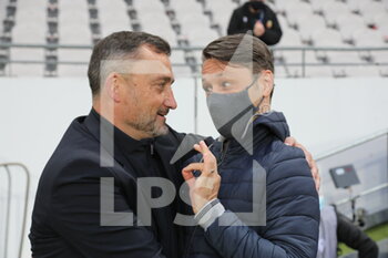 2021-05-23 - Coach Lens Franck Haise and coach Monaco Niko KOVAC during the French championship Ligue 1 football match between RC Lens and AS Monaco on May, 23, 2021 at Bollaert-Delelis stadium in Lens, France - Photo Laurent Sanson / LS Medianord / DPPI - RC LENS VS AS MONACO - FRENCH LIGUE 1 - SOCCER