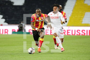 2021-05-23 - GANAGO 9 Lens and Gelson MARTINS 11 Monaco during the French championship Ligue 1 football match between RC Lens and AS Monaco on May, 23, 2021 at Bollaert-Delelis stadium in Lens, France - Photo Laurent Sanson / LS Medianord / DPPI - RC LENS VS AS MONACO - FRENCH LIGUE 1 - SOCCER