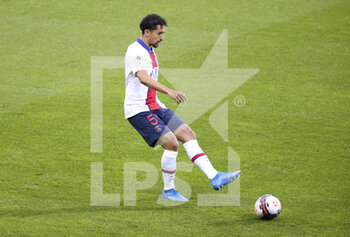 2021-05-23 - Marquinhos of PSG during the French championship Ligue 1 football match between Stade Brestois 29 and Paris Saint-Germain (PSG) on May 23, 2021 at Stade Francis Le Ble in Brest, France - Photo Jean Catuffe / DPPI - STADE BRESTOIS 29 VS PARIS SAINT-GERMAIN (PSG) - FRENCH LIGUE 1 - SOCCER
