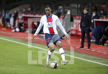 2021-05-23 - Abdou Diallo of PSG during the French championship Ligue 1 football match between Stade Brestois 29 and Paris Saint-Germain (PSG) on May 23, 2021 at Stade Francis Le Ble in Brest, France - Photo Jean Catuffe / DPPI - STADE BRESTOIS 29 VS PARIS SAINT-GERMAIN (PSG) - FRENCH LIGUE 1 - SOCCER