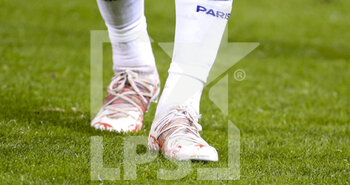 2021-05-23 - Puma Future Z boots of Neymar Jr of PSG during the French championship Ligue 1 football match between Stade Brestois 29 and Paris Saint-Germain (PSG) on May 23, 2021 at Stade Francis Le Ble in Brest, France - Photo Jean Catuffe / DPPI - STADE BRESTOIS 29 VS PARIS SAINT-GERMAIN (PSG) - FRENCH LIGUE 1 - SOCCER
