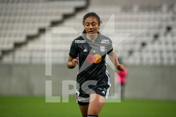 2020-09-11 - Selma Bacha of Olympique Lyonnais reacts during the Women's French championship D1 Arkema football match between Stade de Reims and Olympique Lyonnais on September 11, 2020 at Auguste Delaune stadium in Reims, France - Photo Antoine Massinon / A2M Sport Consulting / DPPI - STADE DE REIMS VS OLYMPIQUE LYONNAIS - FRENCH WOMEN DIVISION 1 - SOCCER
