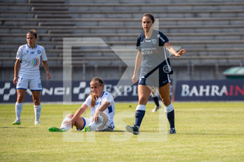 2020-09-12 - Evelyne Viens of Paris FC reacts during the Women's French championship D1 Arkema football match between Paris FC and Soyaux ASJ on September 12, 2020 at Robert Bobin stadium in Bondoufle, France - Photo Melanie Laurent / A2M Sport Consulting / DPPI - PARIS FC VS SOYAUX ASJ - FRENCH WOMEN DIVISION 1 - SOCCER