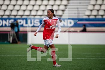 2020-09-25 - Kessya Bussy of Stade de Reims reacts during the Women's French championship D1 Arkema football match between Paris Saint-Germain and Stade de Reims on September 25, 2020 at Jean Bouin stadium in Paris, France - Photo Antoine Massinon / A2M Sport Consulting / DPPI - PARIS SAINT-GERMAIN AND STADE DE REIMS - FRENCH WOMEN DIVISION 1 - SOCCER