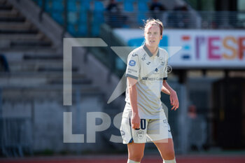 2020-09-26 - Berglind Bjorg Thorvaldsdottir of Le Havre AC reacts during the Women's French championship D1 Arkema football match between Paris FC and Le Havre AC on September 26, 2020 at Robert Bobin stadium in Bondoufle, France - Photo Melanie Laurent / A2M Sport Consulting / DPPI - PARIS FC AND LE HAVRE AC - FRENCH WOMEN DIVISION 1 - SOCCER