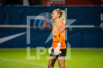 2020-10-10 - Lisa Schmitz of Montpellier Herault Sport Club reacts during the Women's French championship D1 Arkema football match between Paris Saint-Germain and Montpellier HSC on October 10, 2020 at Georges Lef.vre stadium in Saint-Germain-en-Laye, France - Photo Melanie Laurent / A2M Sport Consulting / DPPI - PARIS SAINT-GERMAIN VS MONTPELLIER HSC - FRENCH WOMEN DIVISION 1 - SOCCER