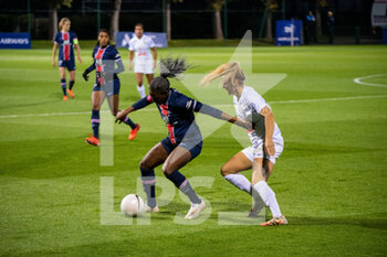 2020-10-10 - Kadidiatou Diani of Paris Saint Germain controls the ball during the Women's French championship D1 Arkema football match between Paris Saint-Germain and Montpellier HSC on October 10, 2020 at Georges Lef.vre stadium in Saint-Germain-en-Laye, France - Photo Melanie Laurent / A2M Sport Consulting / DPPI - PARIS SAINT-GERMAIN VS MONTPELLIER HSC - FRENCH WOMEN DIVISION 1 - SOCCER