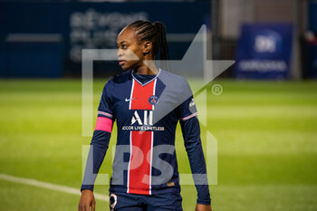 2020-10-10 - Marie Antoinette Katoto of Paris Saint Germain reacts during the Women's French championship D1 Arkema football match between Paris Saint-Germain and Montpellier HSC on October 10, 2020 at Georges Lef.vre stadium in Saint-Germain-en-Laye, France - Photo Melanie Laurent / A2M Sport Consulting / DPPI - PARIS SAINT-GERMAIN VS MONTPELLIER HSC - FRENCH WOMEN DIVISION 1 - SOCCER