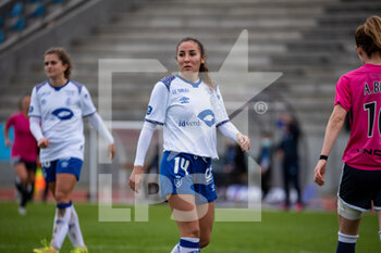 2020-10-31 - Sonia Ouchene of Stade de Reims reacts during the Women's French championship D1 Arkema football match between Paris FC and Stade de Reims on October 31, 2020 at Robert Bobin stadium in Bondoufle, France - Photo Antoine Massinon / A2M Sport Consulting / DPPI - PARIS FC VS STADE DE REIMS - FRENCH WOMEN DIVISION 1 - SOCCER