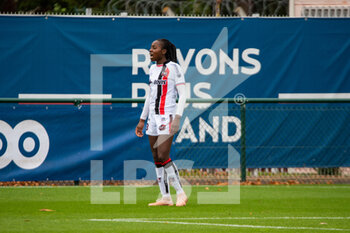 2020-11-01 - Teninsoun Sissoko of FC Fleury reacts during the Women's French championship D1 Arkema football match between Paris Saint-Germain and FC Fleury 91 on November 1, 2020 at Georges Lef.vre stadium in Saint-Germain-en-Laye, France - Photo Antoine Massinon / A2M Sport Consulting / DPPI - PARIS SAINT-GERMAIN VS FC FLEURY 91 - FRENCH WOMEN DIVISION 1 - SOCCER