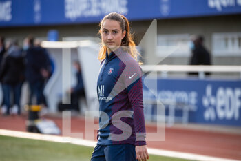 2020-11-14 - Sara Dabritz of Paris Saint Germain reacts ahead of the Women's French championship D1 Arkema football match between GPSO 92 Issy and Paris Saint-Germain on November 14, 2020 at Pierre Pibarot stadium in Clairefontaine En Yvelines, France - Photo Melanie Laurent / A2M Sport Consulting / DPPI - GPSO 92 ISSY AND PARIS SAINT-GERMAIN - FRENCH WOMEN DIVISION 1 - SOCCER