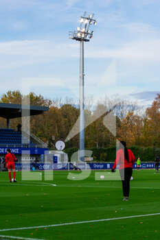 2020-11-14 - A view of the stadium ahead of the Women's French championship D1 Arkema football match between GPSO 92 Issy and Paris Saint-Germain on November 14, 2020 at Pierre Pibarot stadium in Clairefontaine En Yvelines, France - Photo Melanie Laurent / A2M Sport Consulting / DPPI - GPSO 92 ISSY AND PARIS SAINT-GERMAIN - FRENCH WOMEN DIVISION 1 - SOCCER