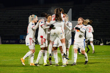 2021-01-22 - Eugenie Le Sommer of Olympique Lyonnais celebrates the goal during the Women's French championship D1 Arkema football match between Paris FC and Olympique Lyonnais on January 22, 2021 at Robert Bobin stadium in Bondoufle, France - Photo Antoine Massinon / A2M Sport Consulting / DPPI - PARIS FC AND OLYMPIQUE LYONNAIS - FRENCH WOMEN DIVISION 1 - SOCCER